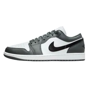 Nike Air Jordan 1 Low White/Black-Iron Grey  553558-152 Men's
