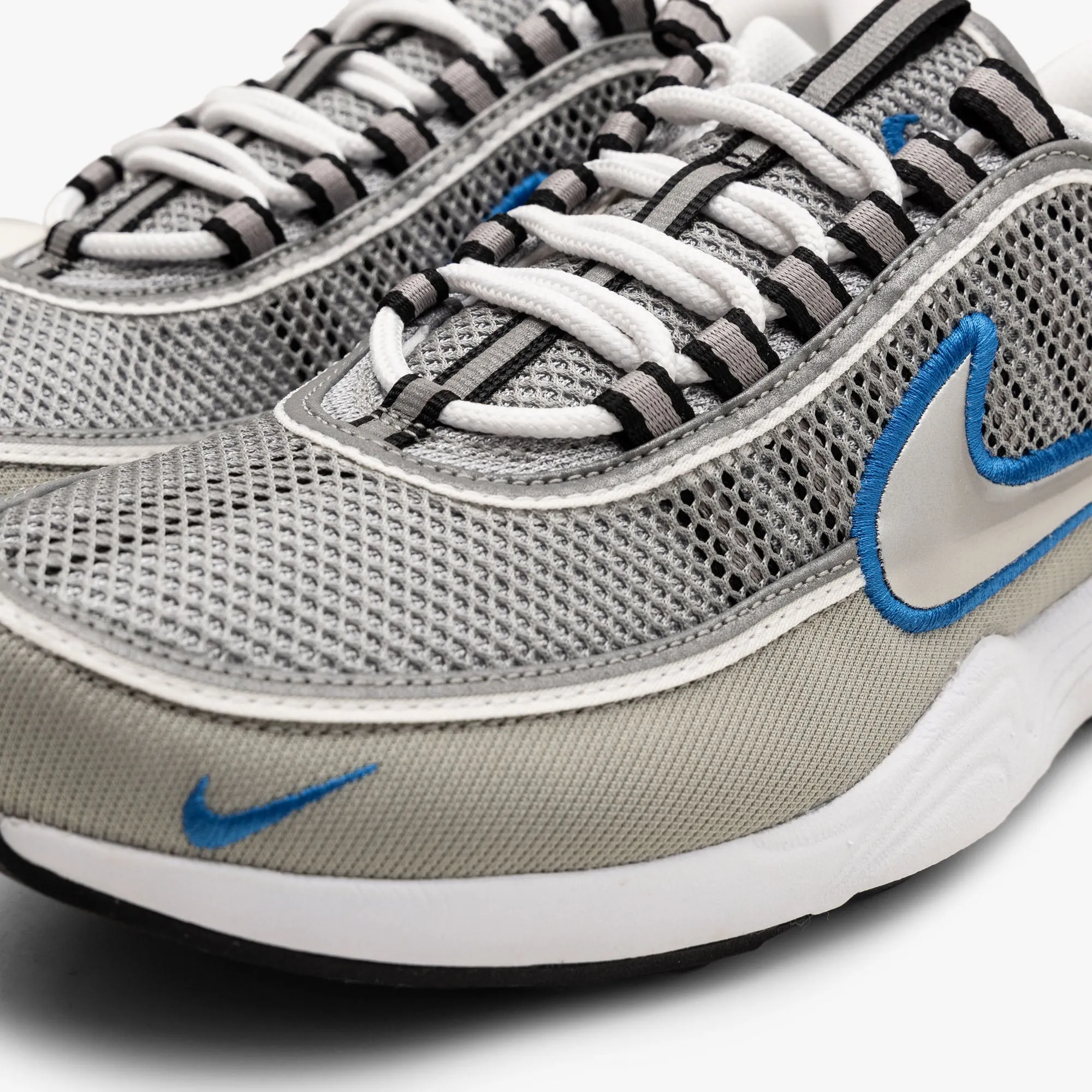 Nike Air Zoom Spiridon SP Metallic Silver / Signal Blue
