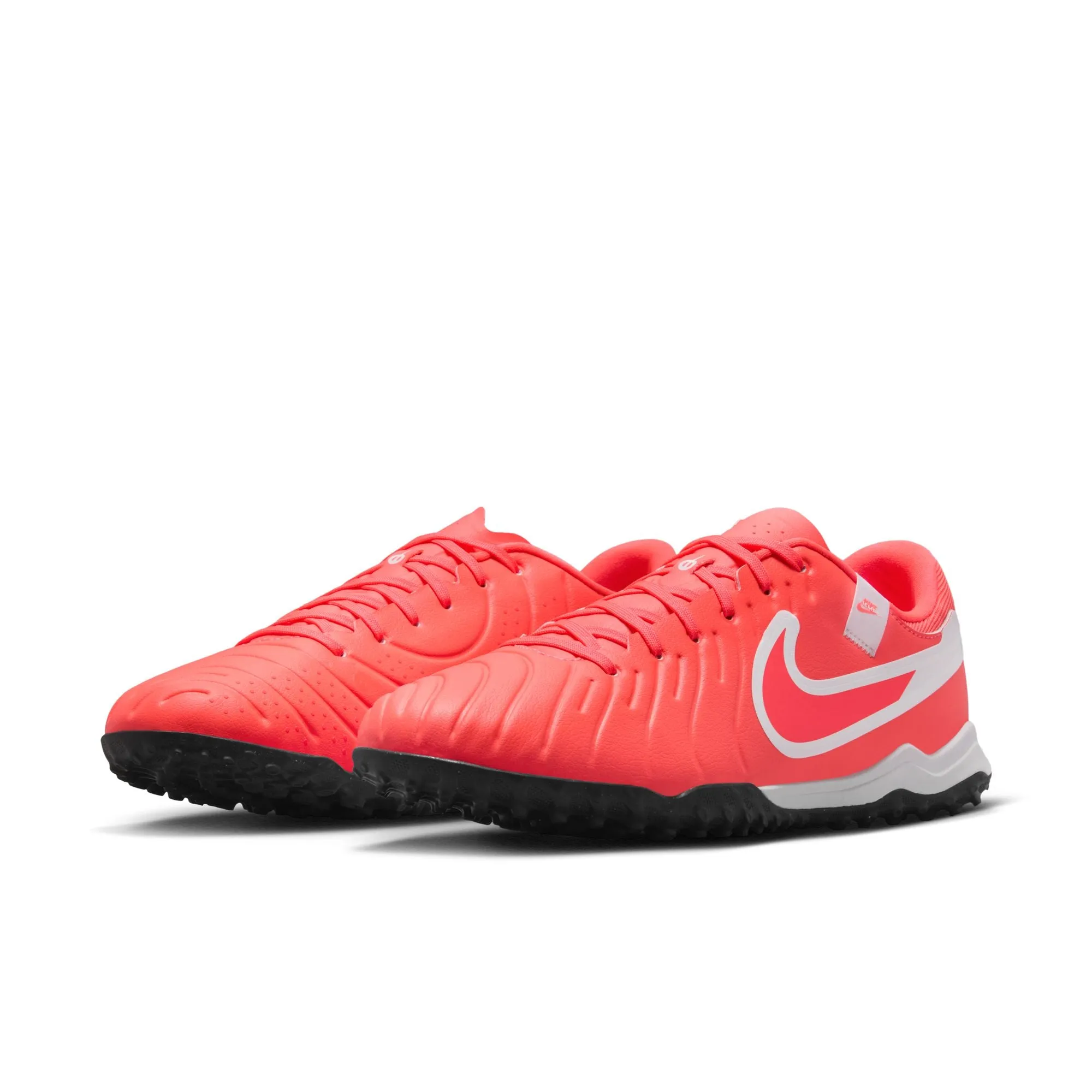 Nike Tiempo Legend 10 Academy TF Turf Soccer Shoes - Hot Lava/ White