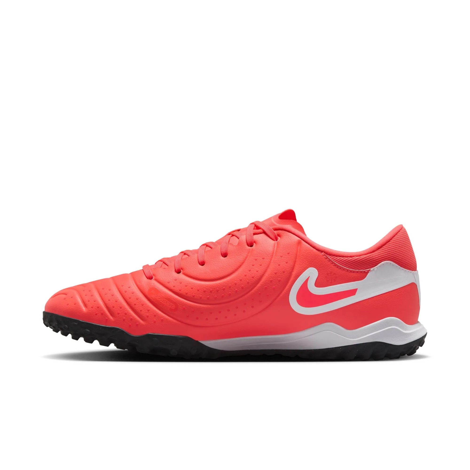 Nike Tiempo Legend 10 Academy TF Turf Soccer Shoes - Hot Lava/ White