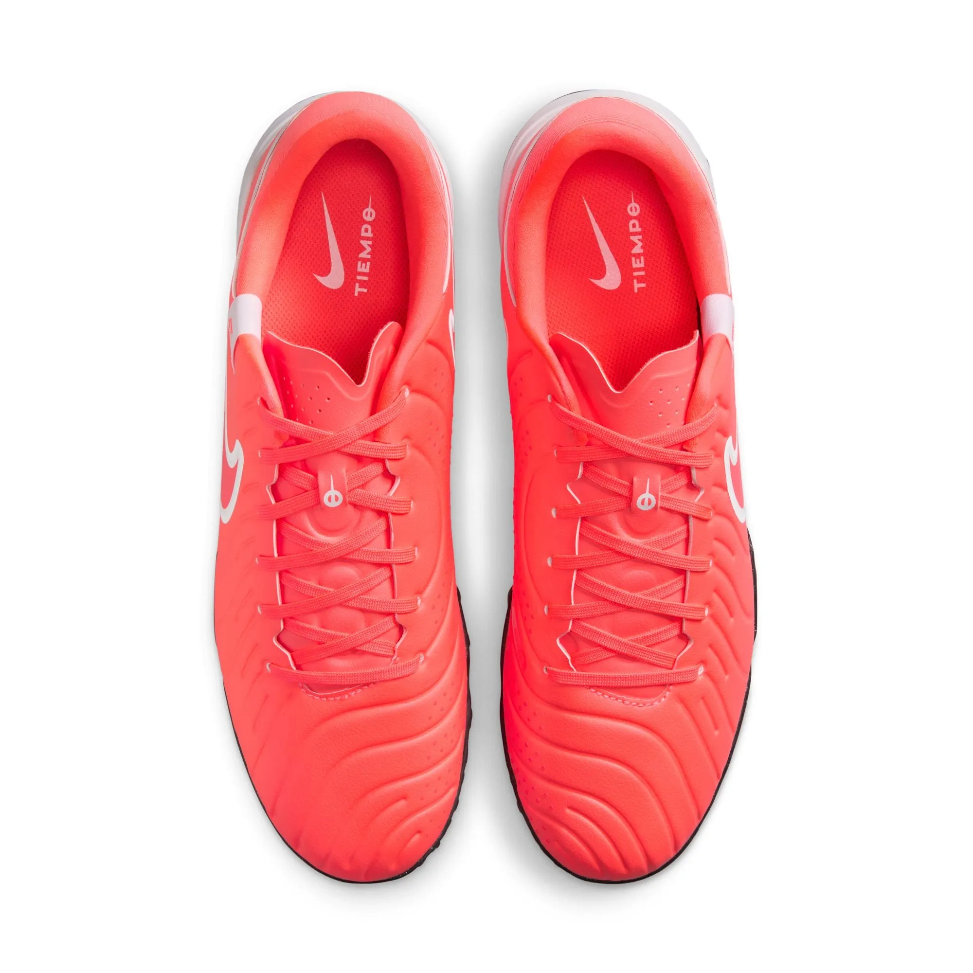 Nike Tiempo Legend 10 Academy TF Turf Soccer Shoes - Hot Lava/ White