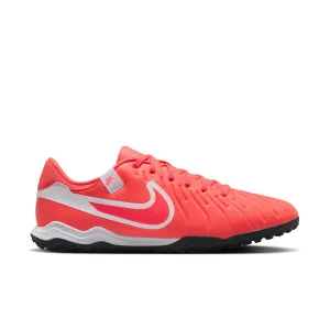 Nike Tiempo Legend 10 Academy TF Turf Soccer Shoes - Hot Lava/ White
