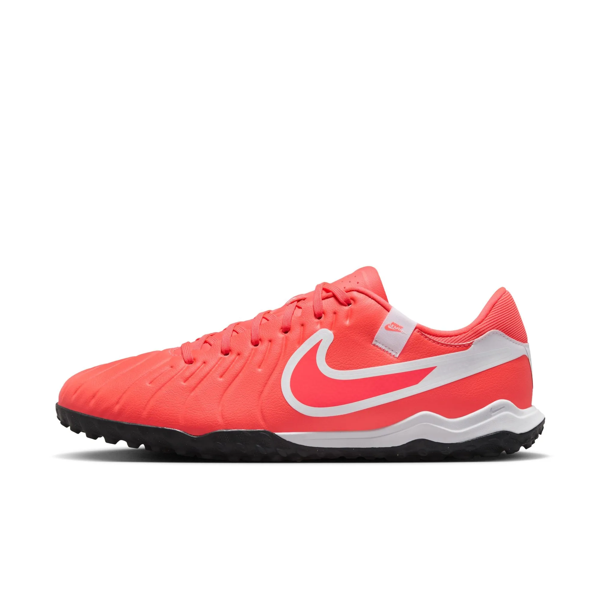 Nike Tiempo Legend 10 Academy TF Turf Soccer Shoes - Hot Lava/ White