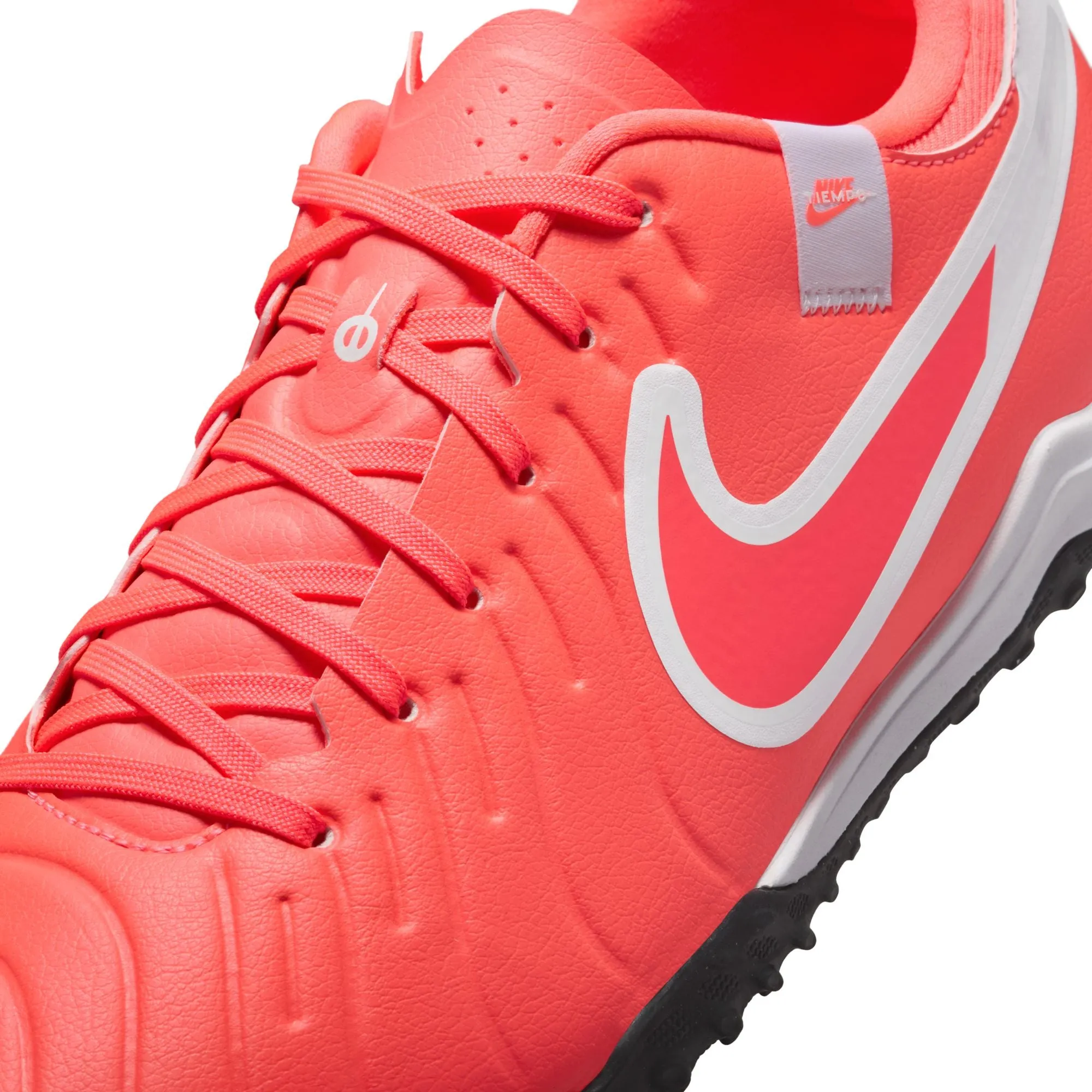 Nike Tiempo Legend 10 Academy TF Turf Soccer Shoes - Hot Lava/ White