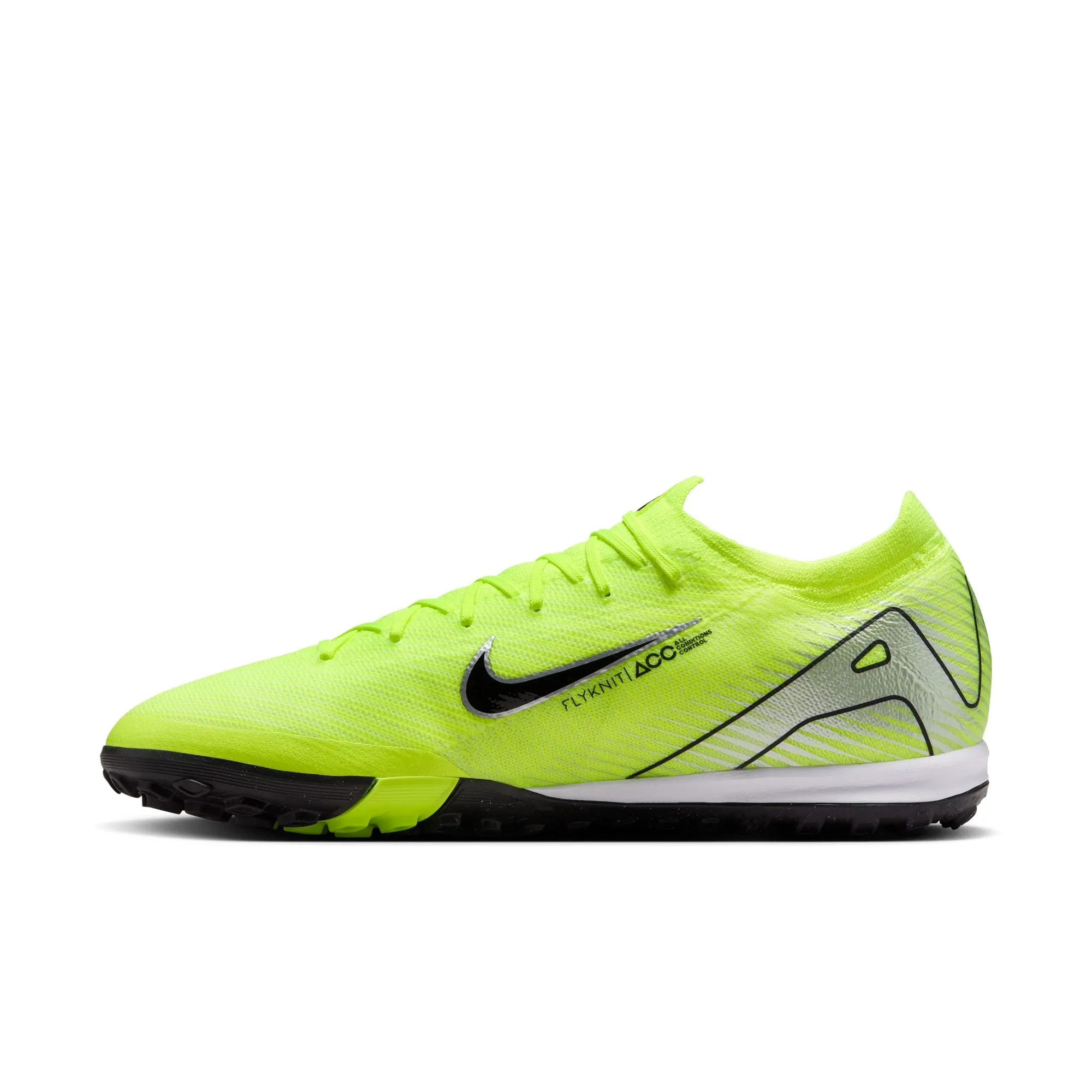 Nike Zoom Mercurial Vapor 15 Pro TF Turf Soccer Shoes - Yellow/ Volt Black