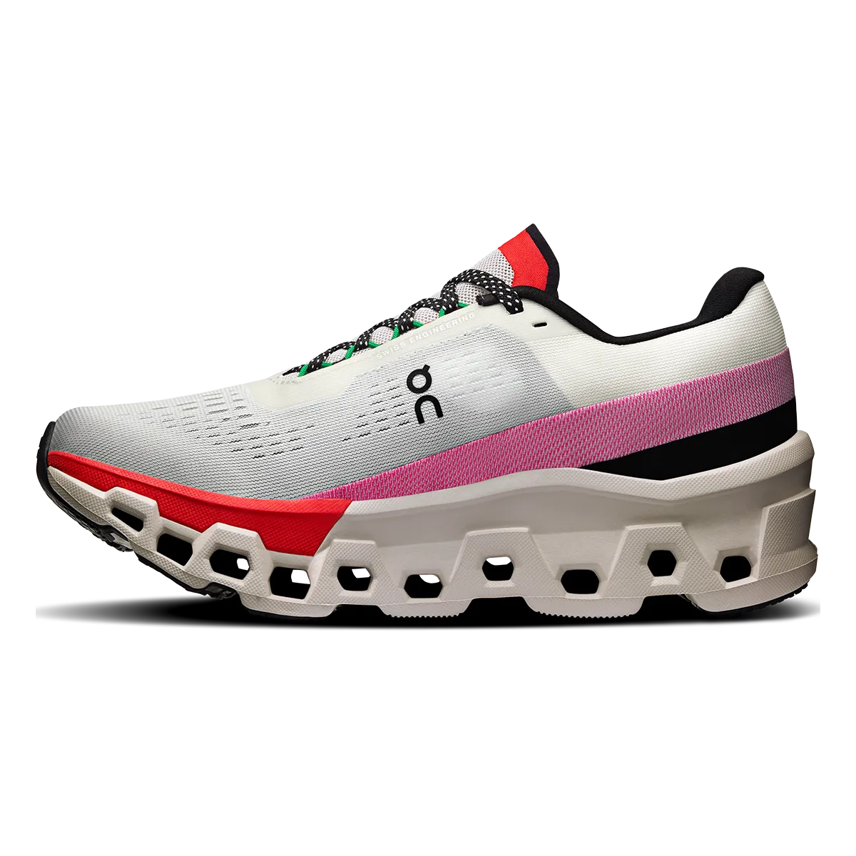 ON Cloudmonster 2 - Ivory - Red