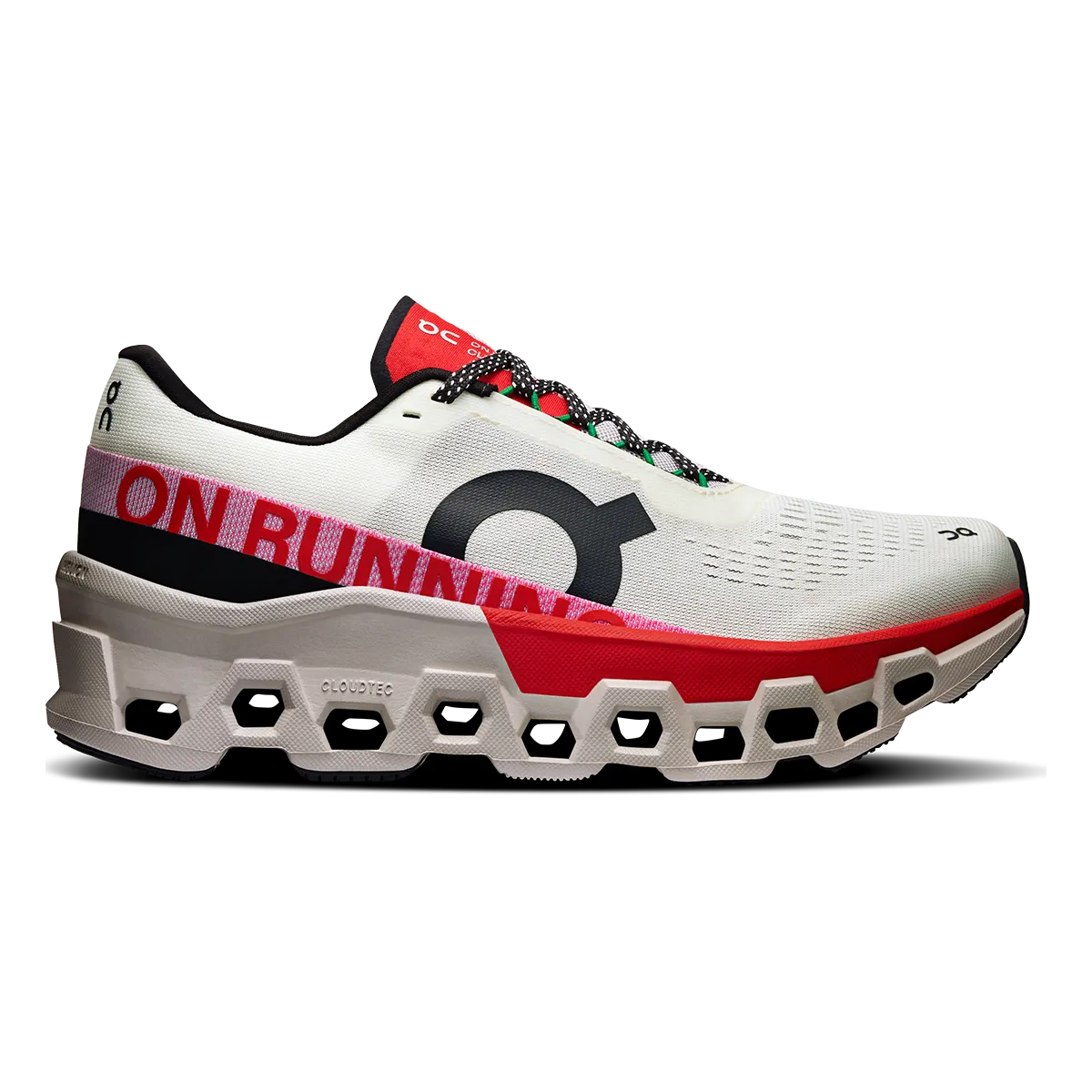 ON Cloudmonster 2 - Ivory - Red