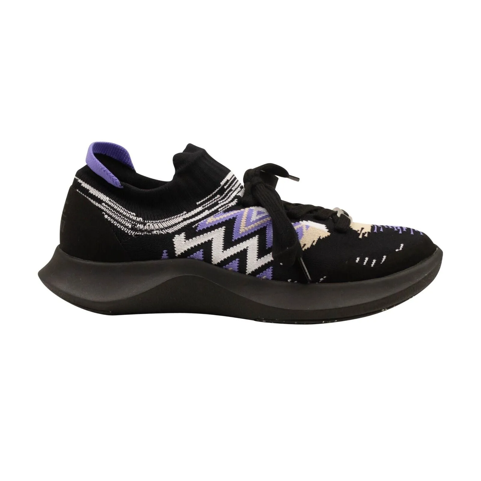 Purple ACBC Fly Knit Chevron Low Top Sneakers
