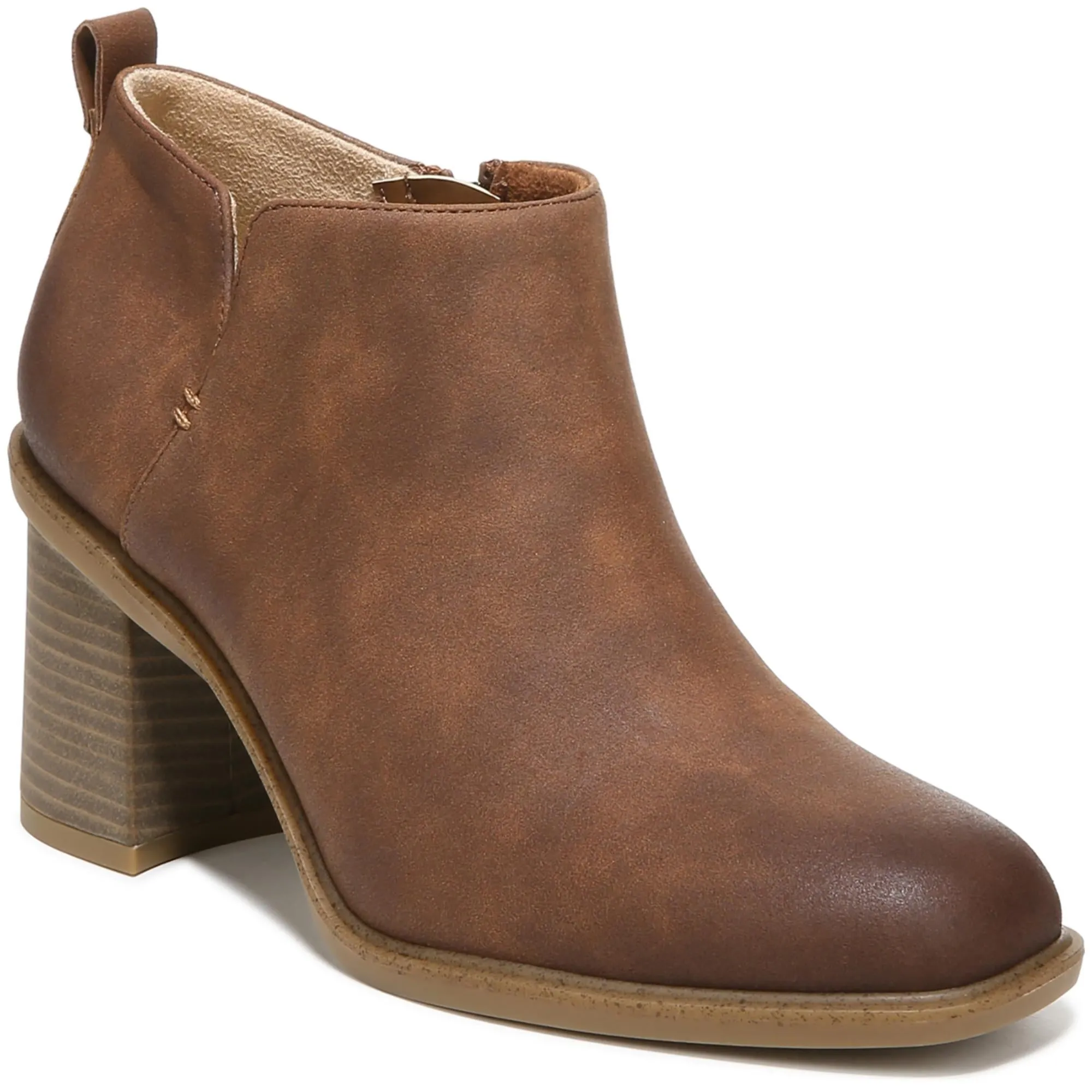 Roxanne Womens Faux Leather Ankle Booties