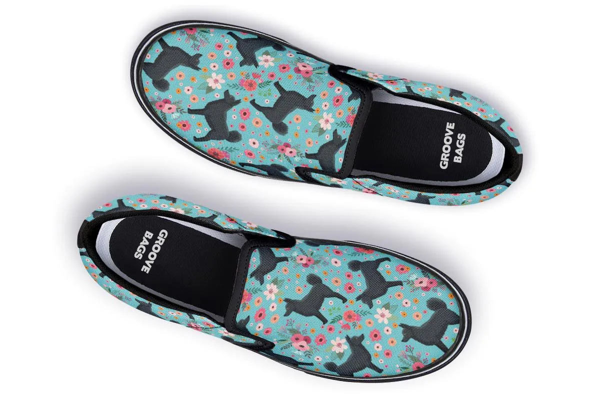 Schipperke Flower Slip-On Shoes