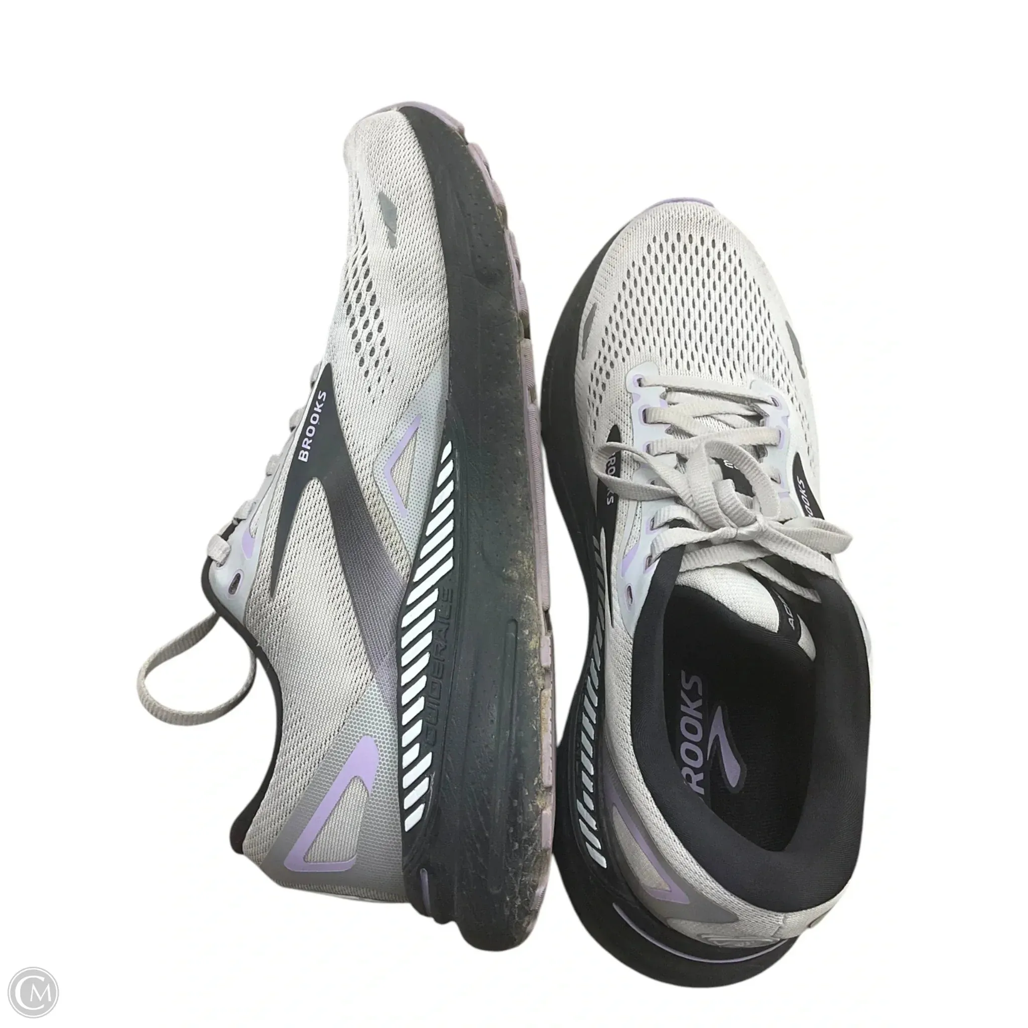 Shoes Athletic By Brooks In Grey & Purple, Size: 10