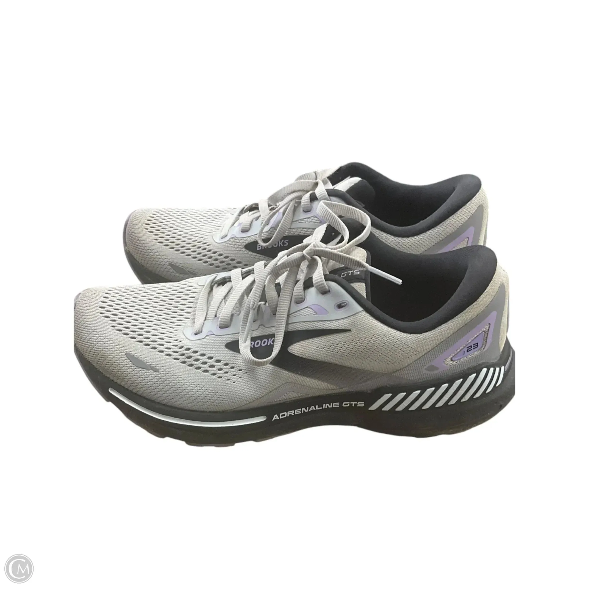 Shoes Athletic By Brooks In Grey & Purple, Size: 10