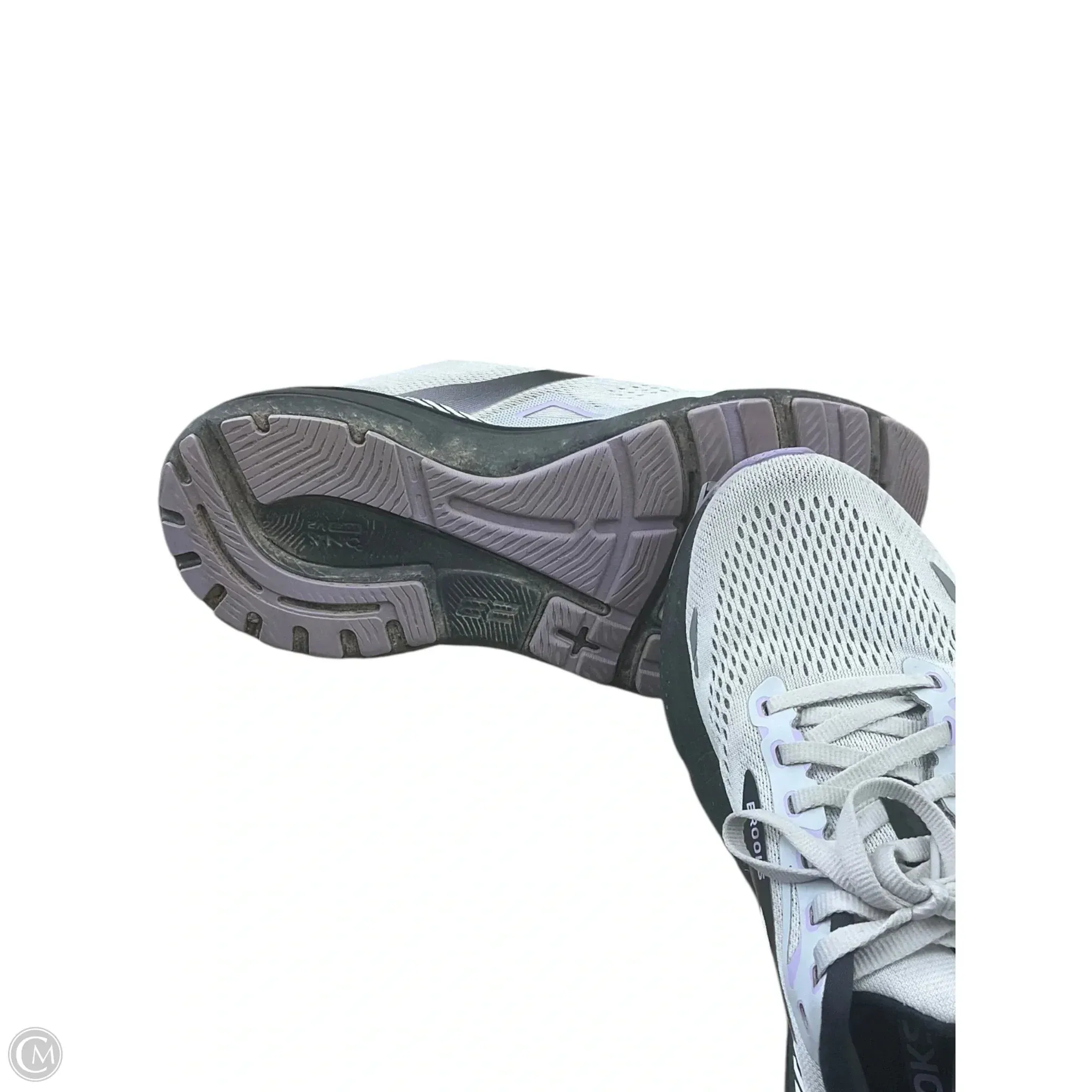 Shoes Athletic By Brooks In Grey & Purple, Size: 10