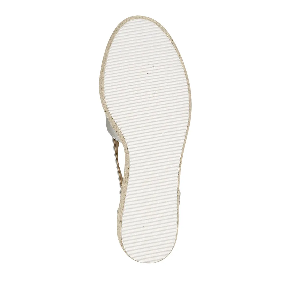 Silver Flat Shoes