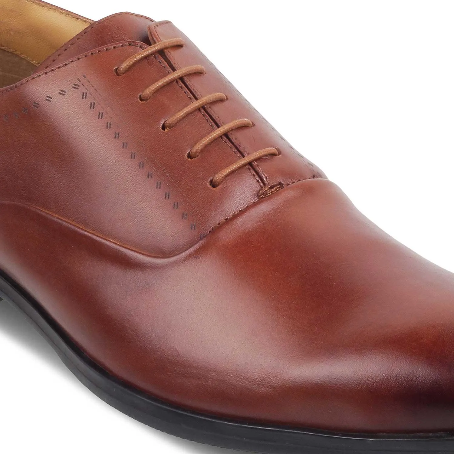 The Aford Tan Men's Leather Lace Ups Tresmode