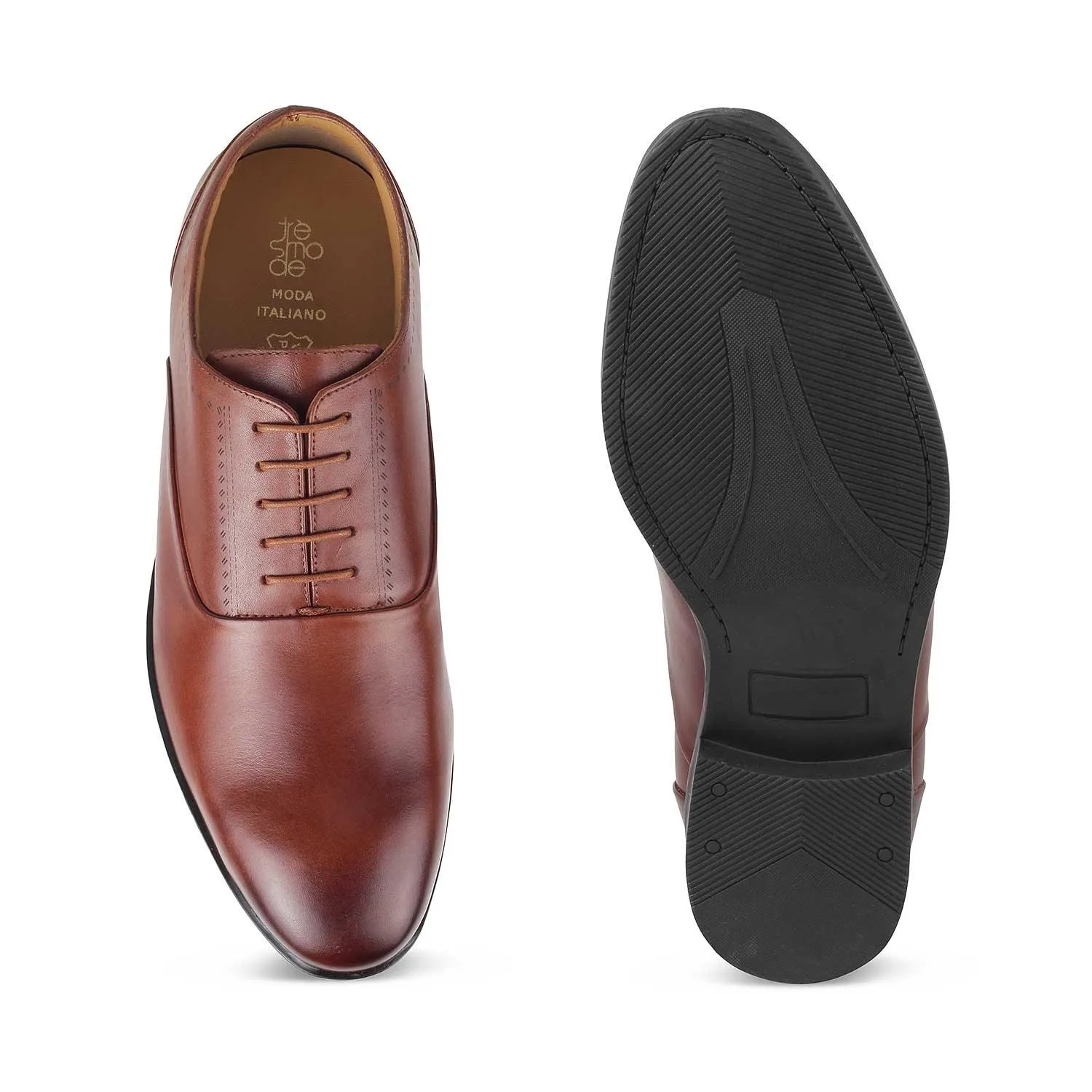 The Aford Tan Men's Leather Lace Ups Tresmode