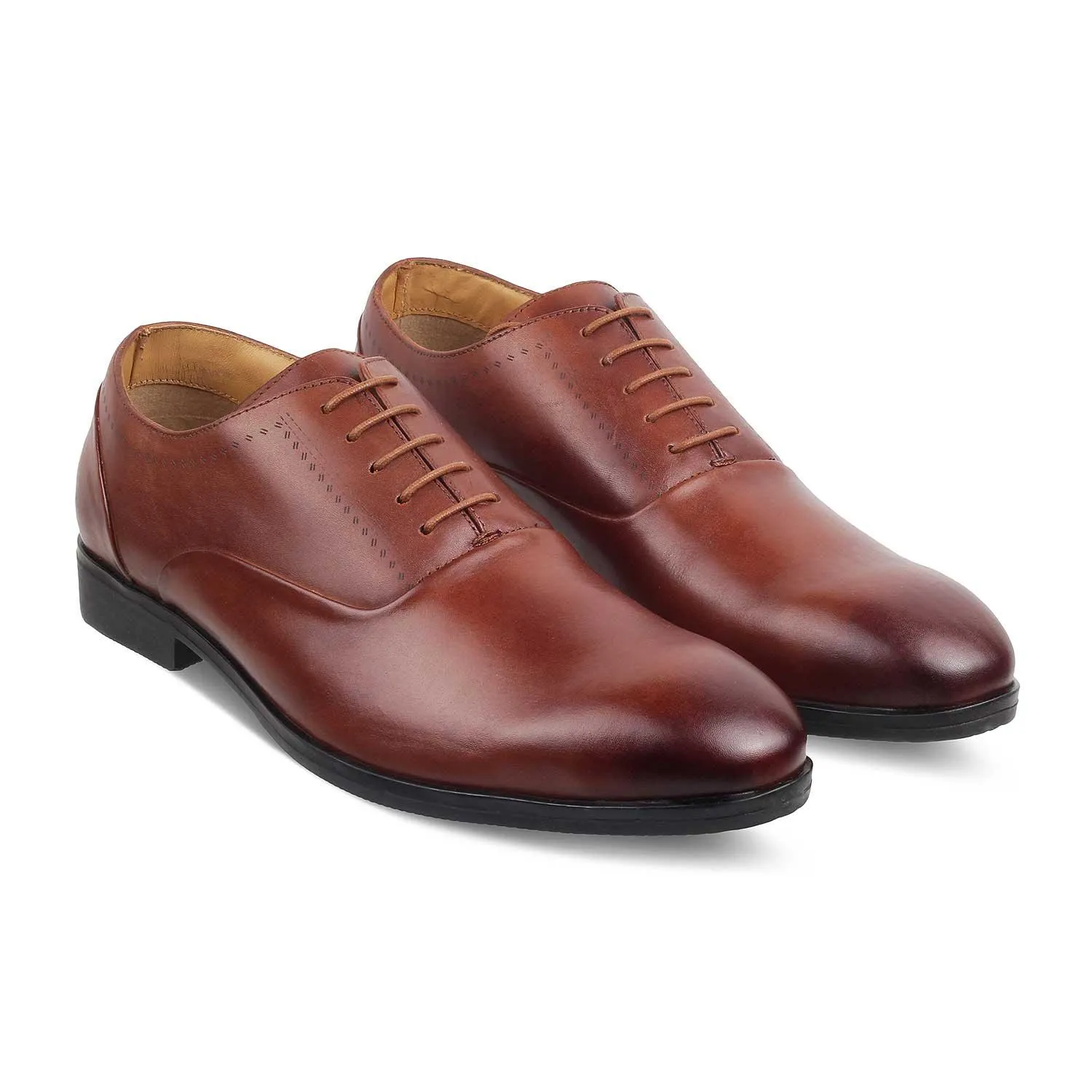 The Aford Tan Men's Leather Lace Ups Tresmode