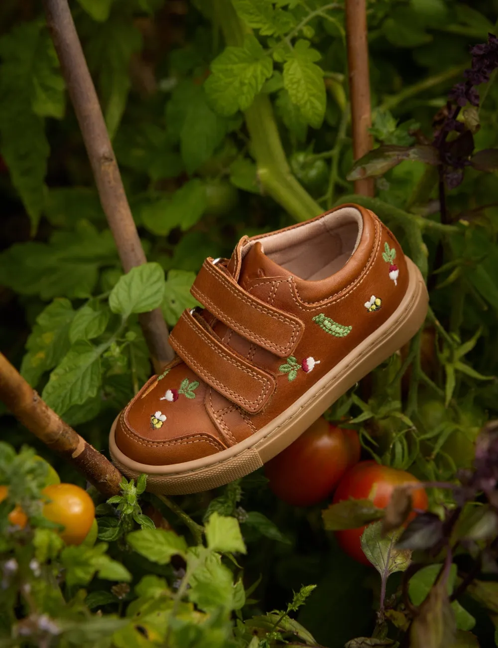 Veggie Low Sneakers - Cognac