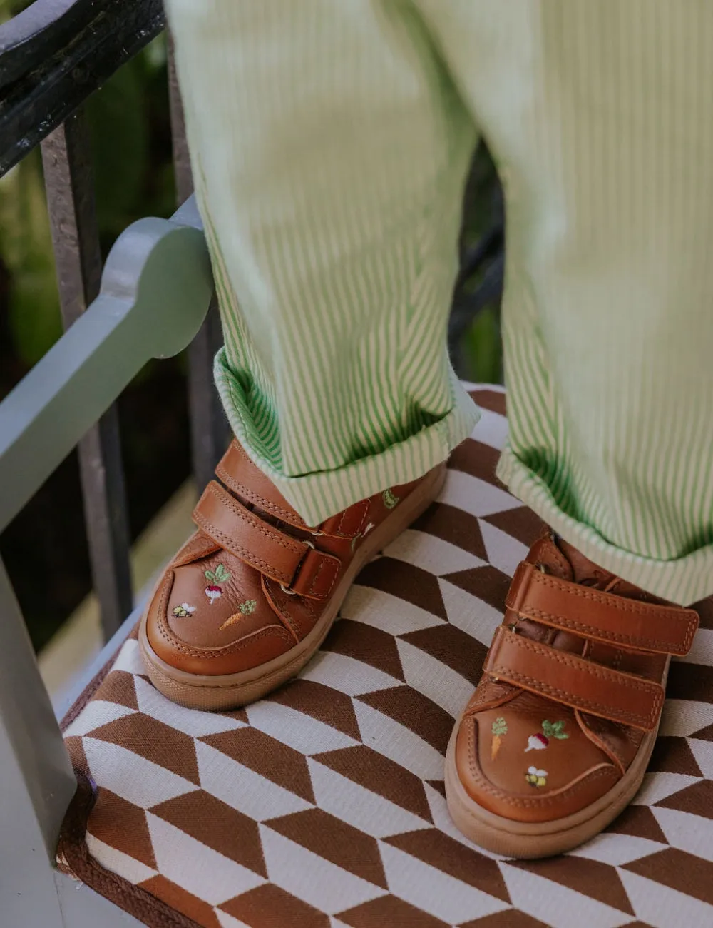 Veggie Low Sneakers - Cognac