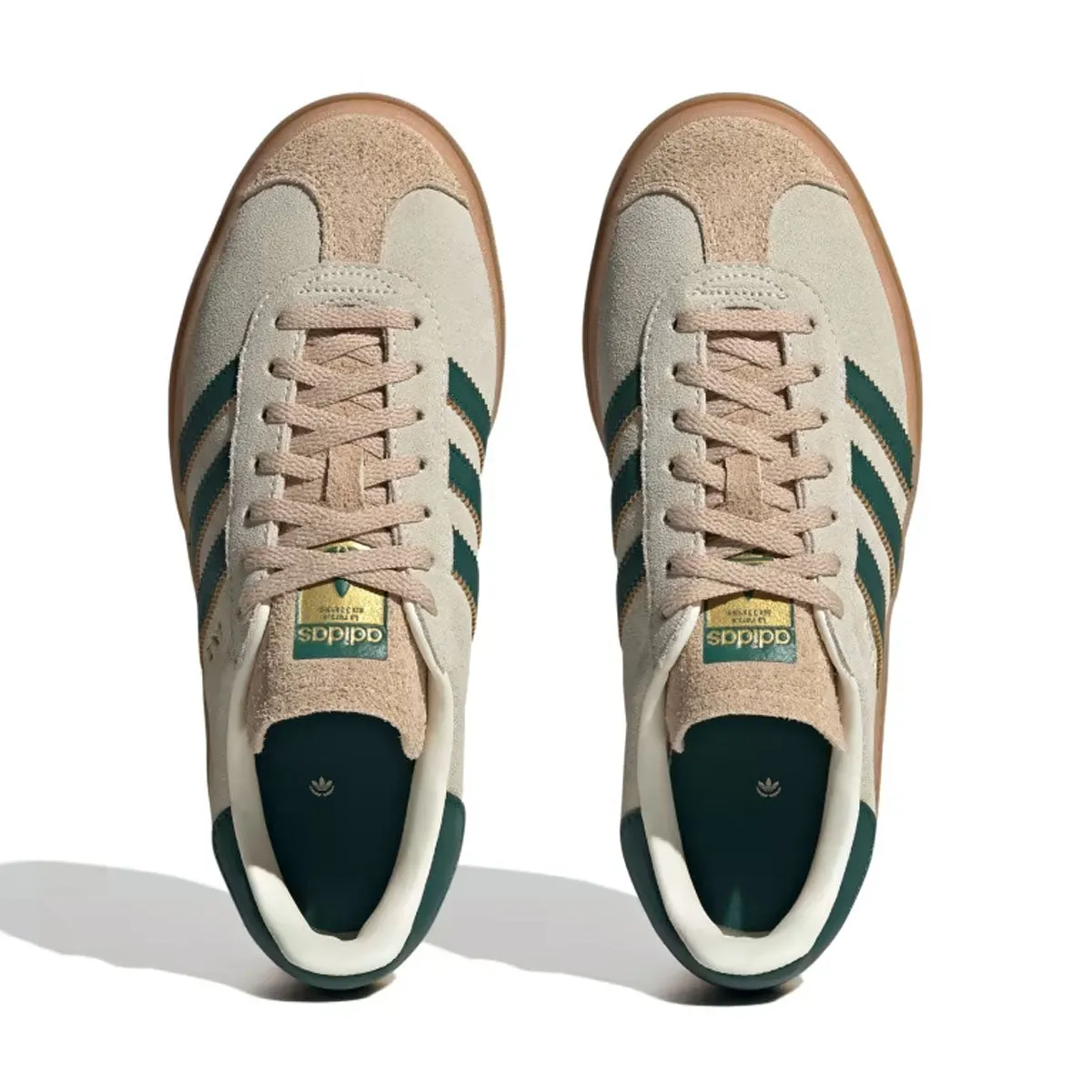Wmns Gazelle Bold 'Cream White Collegiate Green'