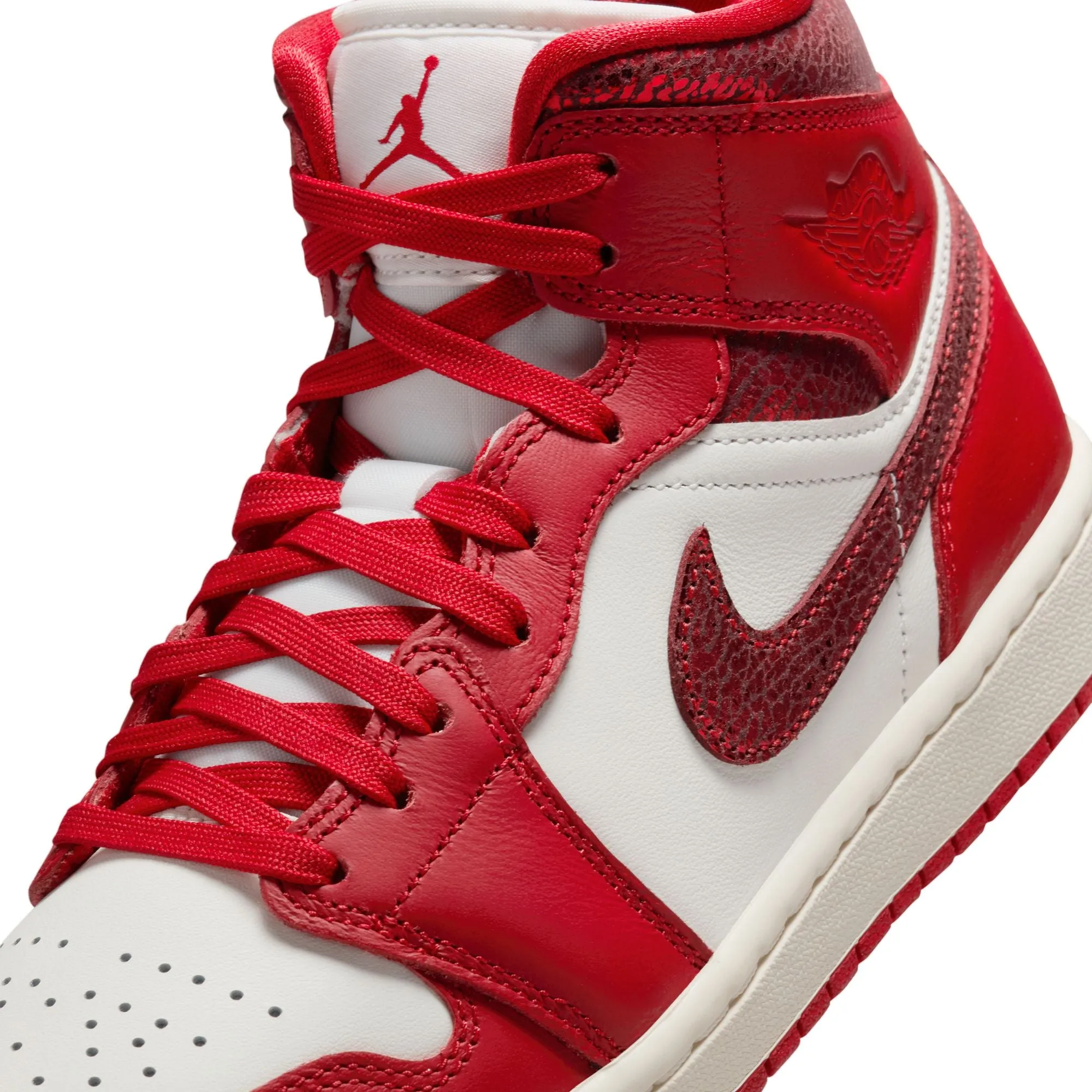 Women's Air Jordan 1 Mid SE Sail/varsity Red-team Red HJ9337-106