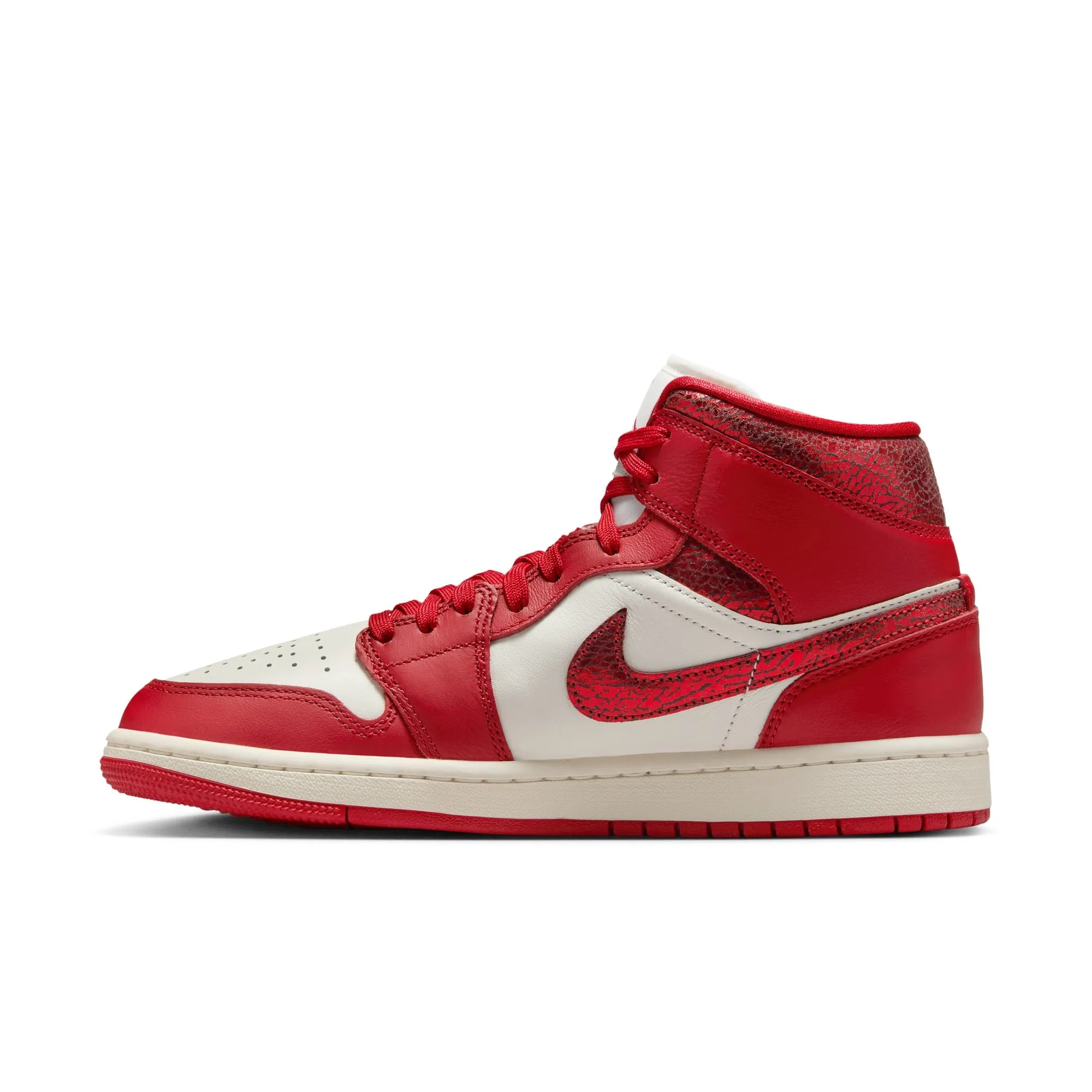 Women's Air Jordan 1 Mid SE Sail/varsity Red-team Red HJ9337-106