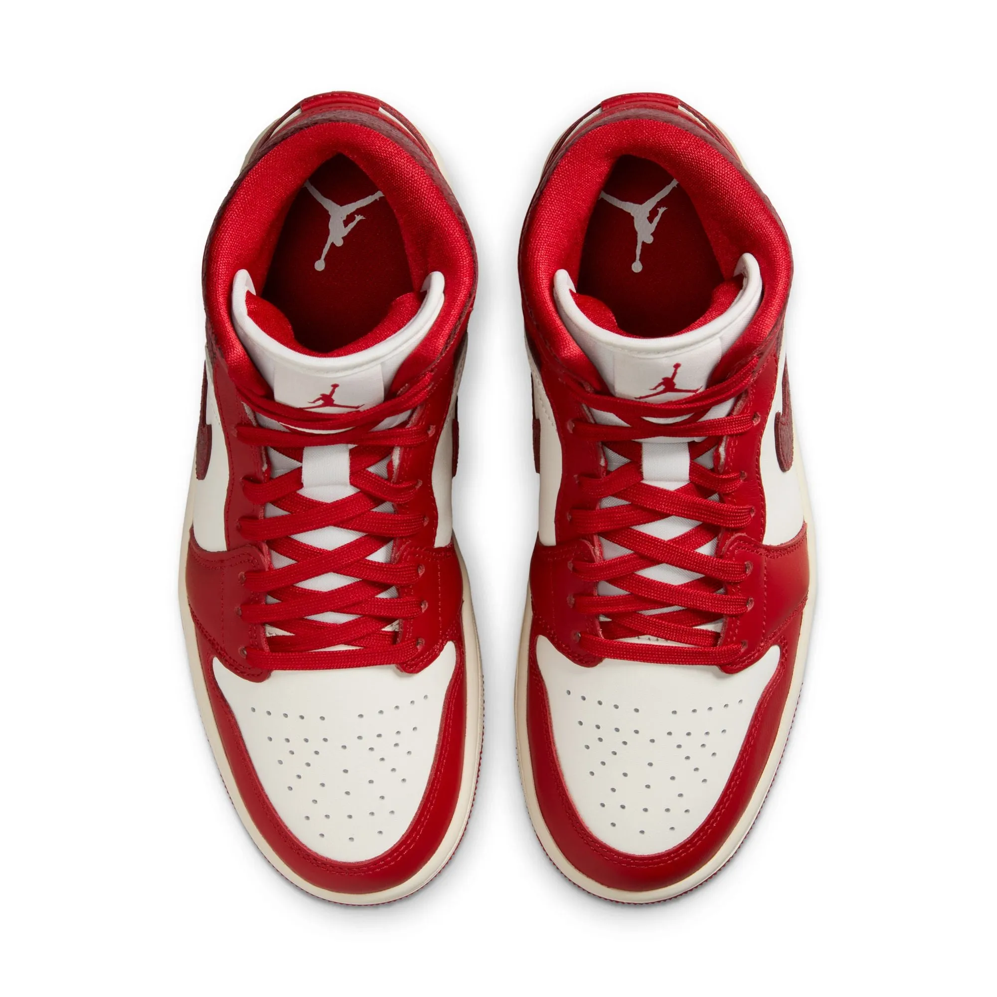Women's Air Jordan 1 Mid SE Sail/varsity Red-team Red HJ9337-106