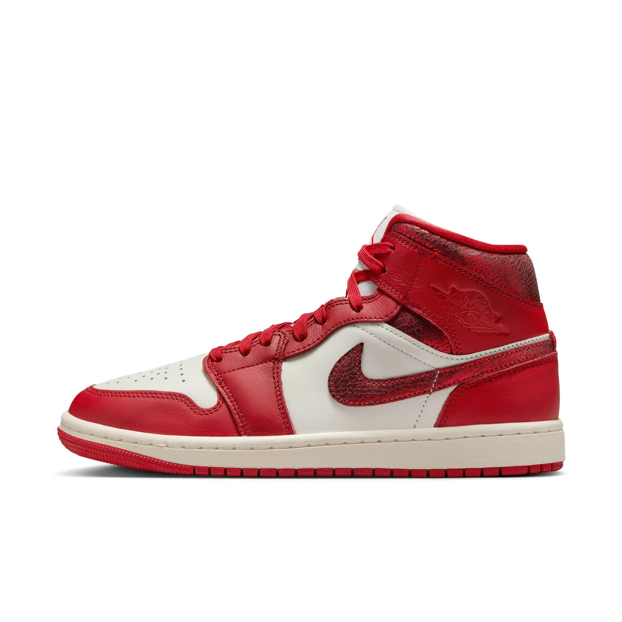 Women's Air Jordan 1 Mid SE Sail/varsity Red-team Red HJ9337-106