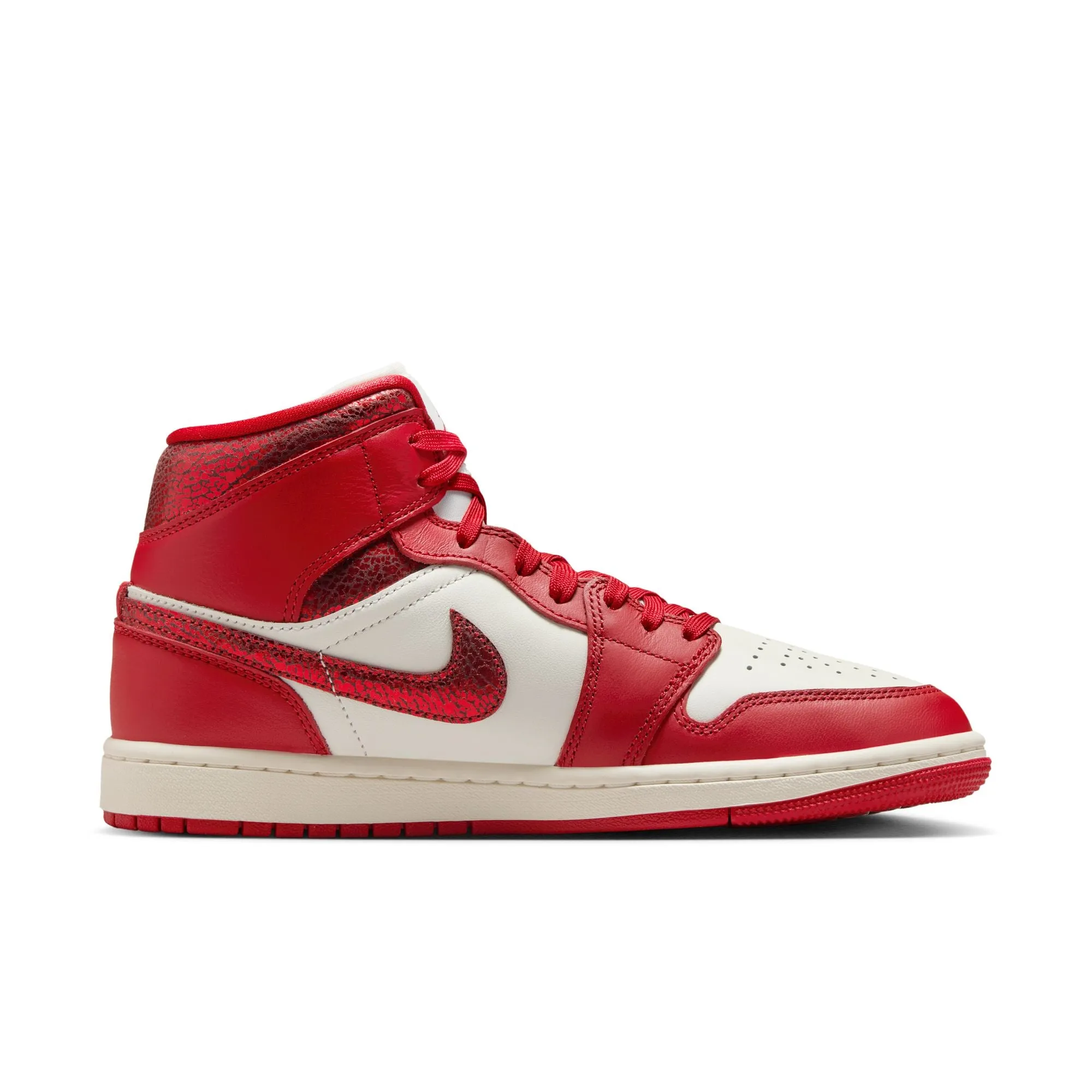Women's Air Jordan 1 Mid SE Sail/varsity Red-team Red HJ9337-106
