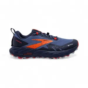 Womens Cascadia 17 Gtx Running Shoes In Navy/bittersweet/peacoat