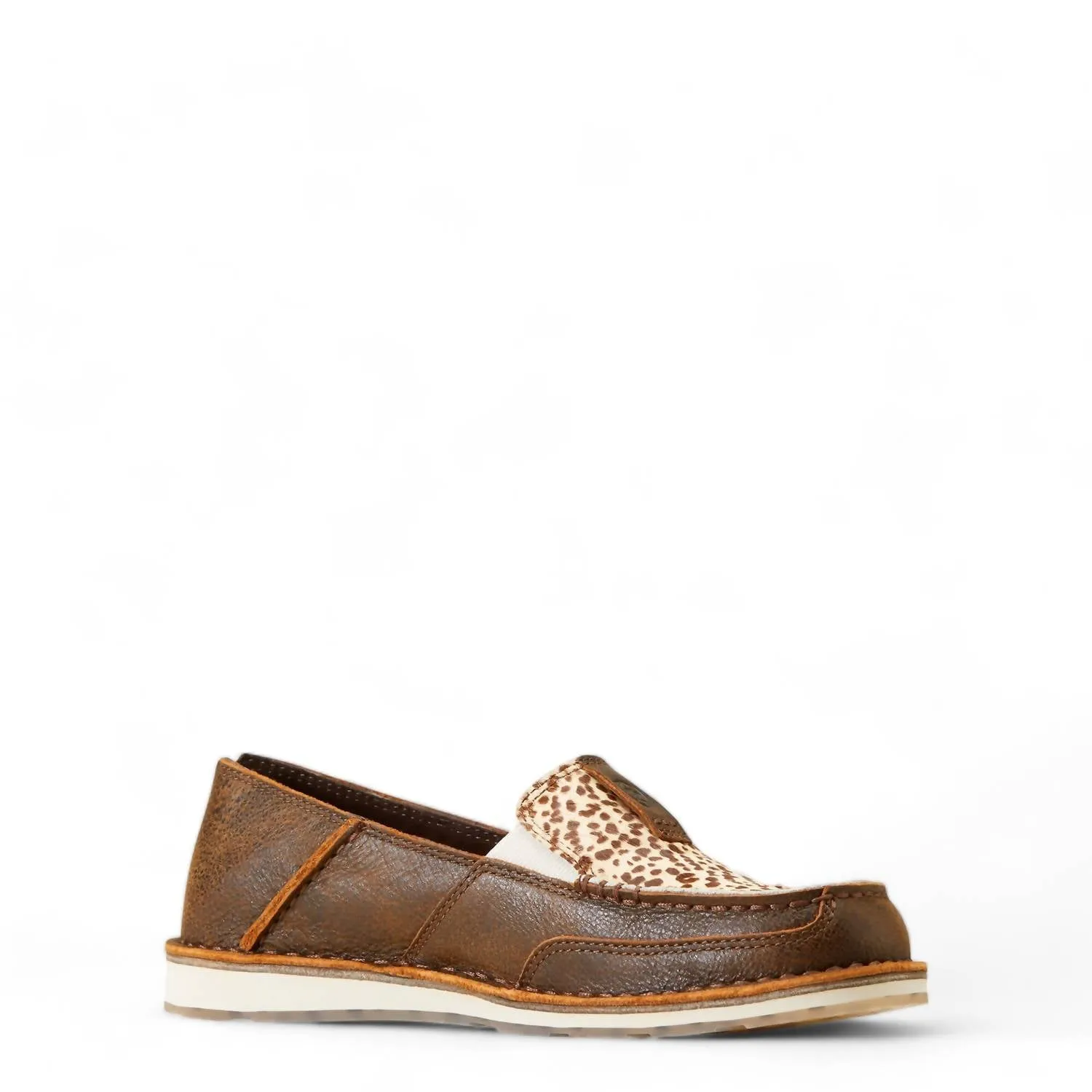 Women's Cruiser Shoes In Vintage Bomber/ Cheetah Hair On
