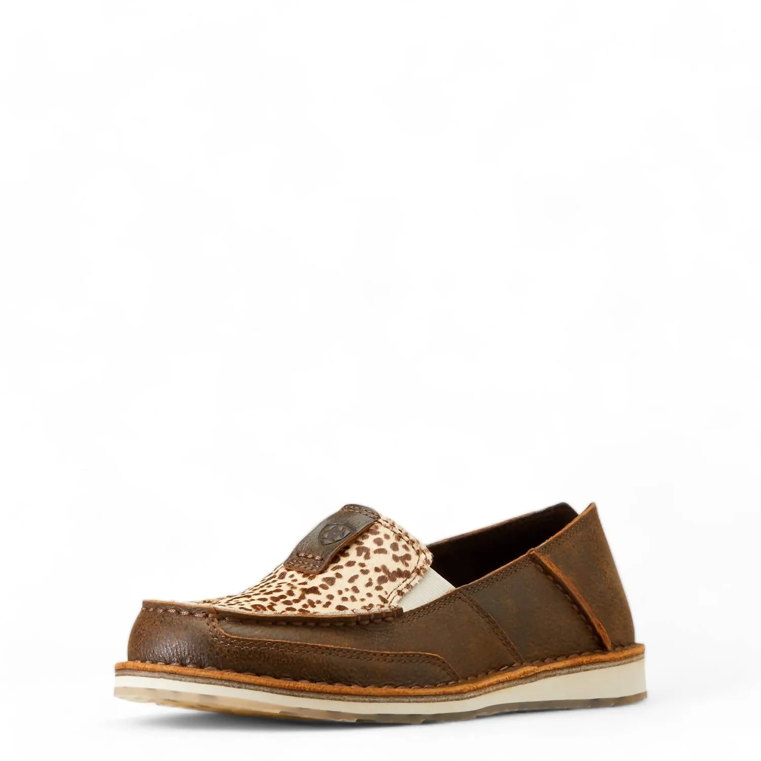 Women's Cruiser Shoes In Vintage Bomber/ Cheetah Hair On