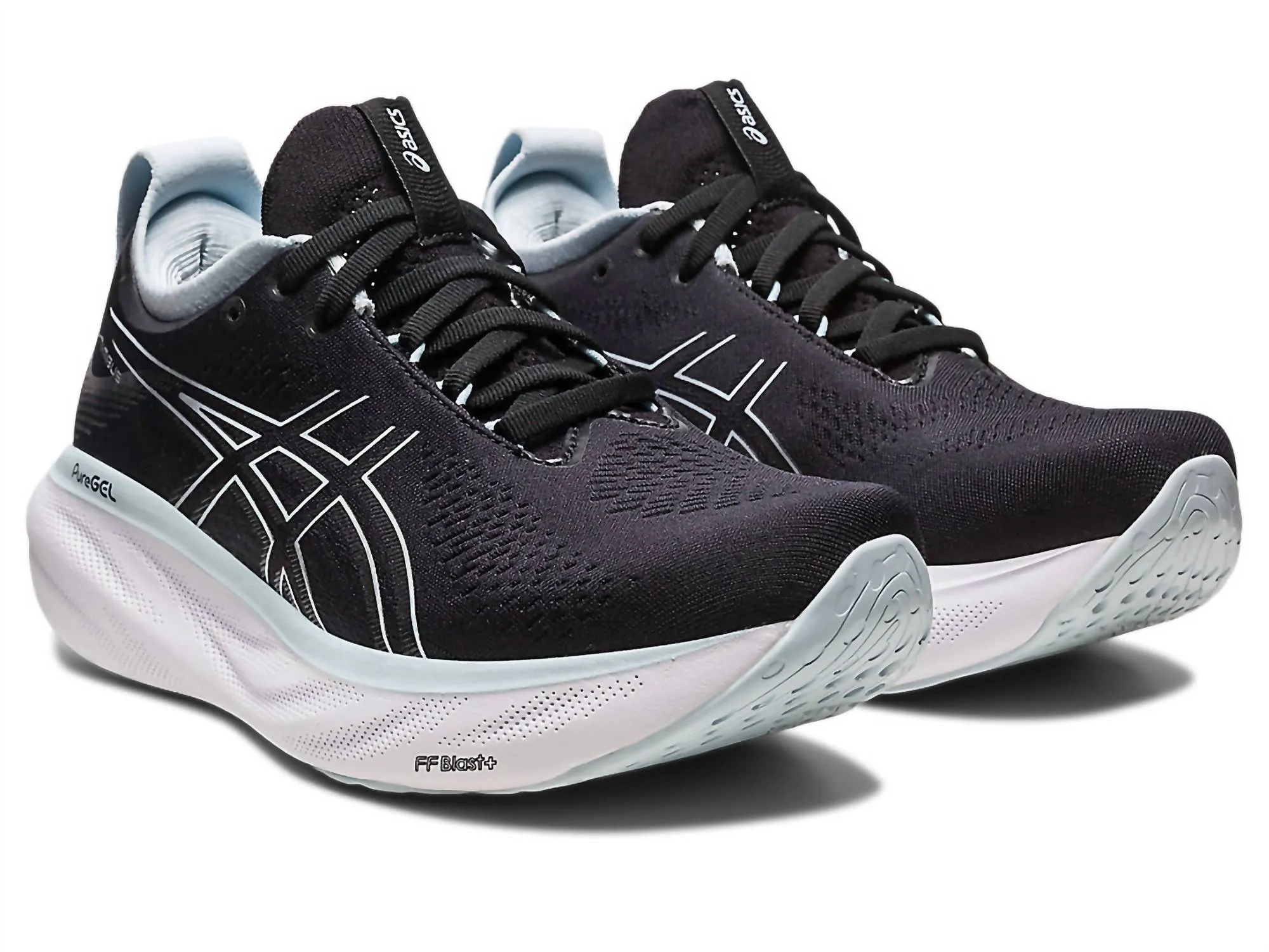 Women’S Gel-Nimbus 25 Running Shoes In Black/reborn Blue