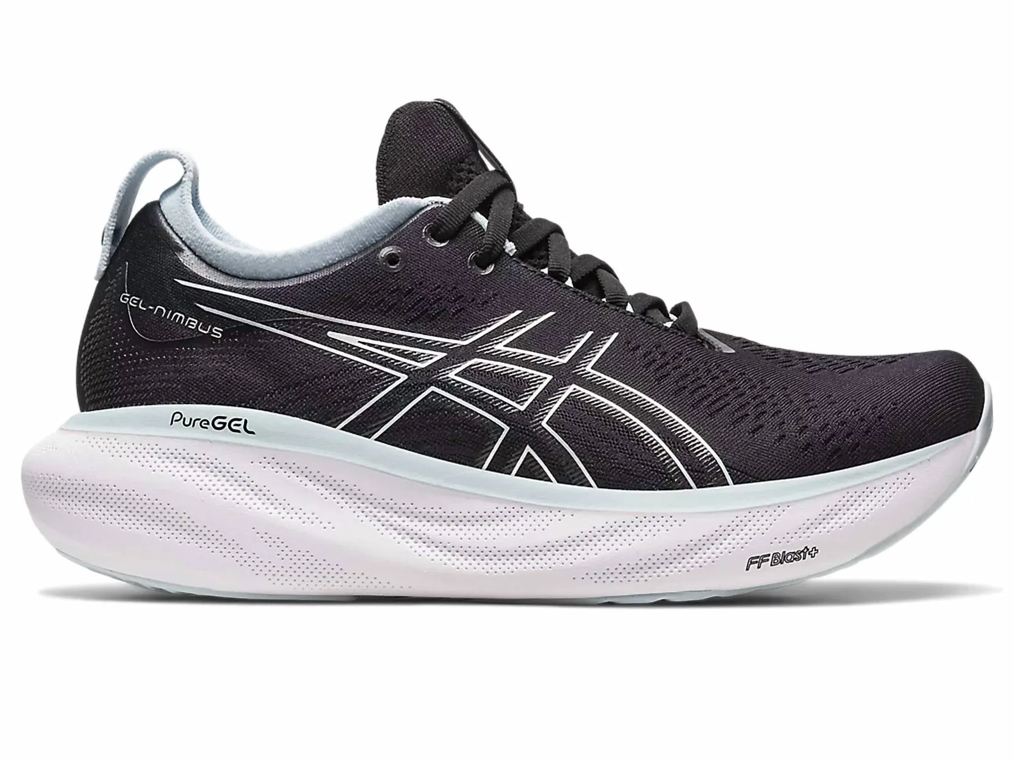 Women’S Gel-Nimbus 25 Running Shoes In Black/reborn Blue